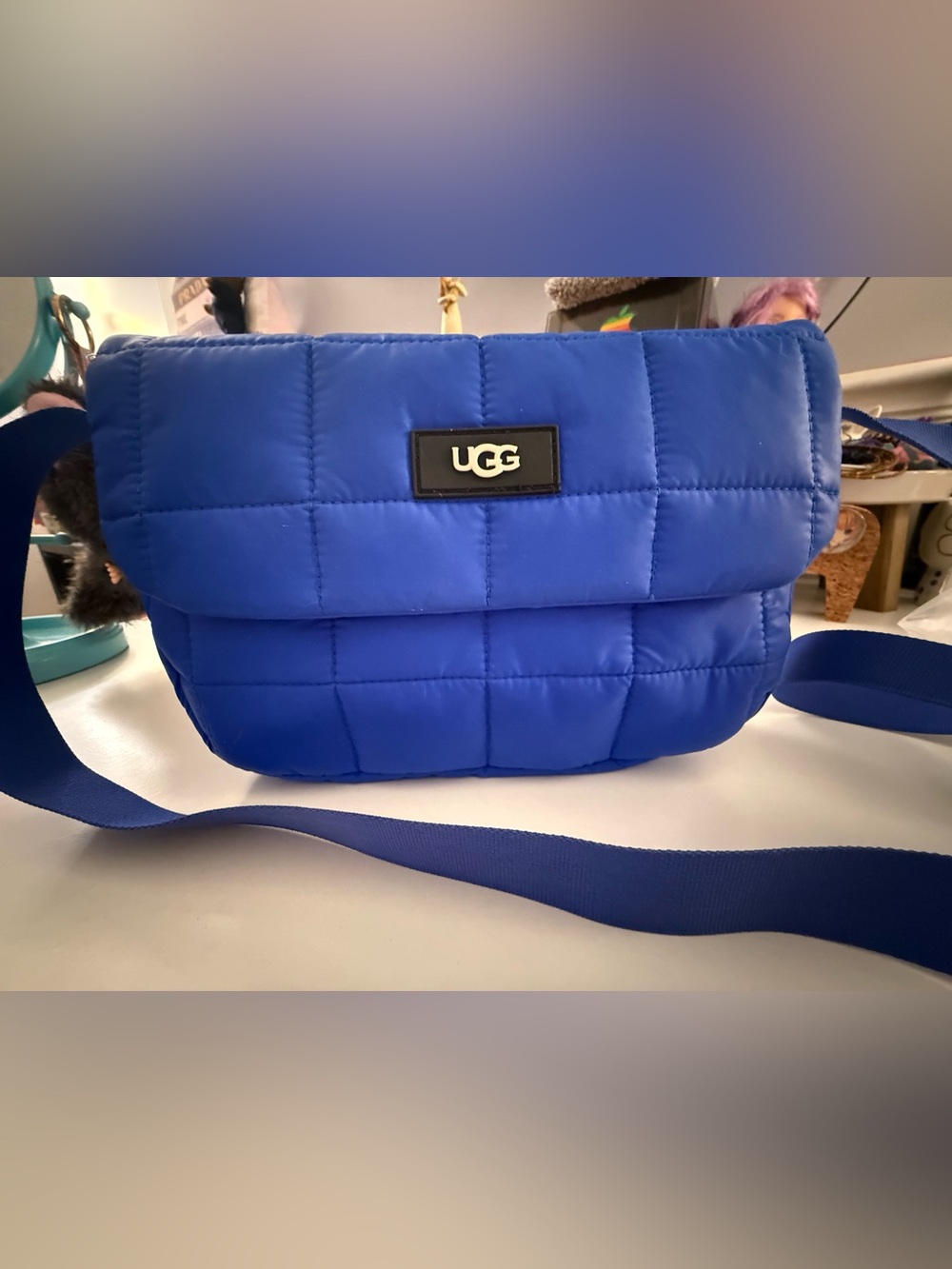 NWT UGG Dalton Puff Crossbody Bag In Azul Blue